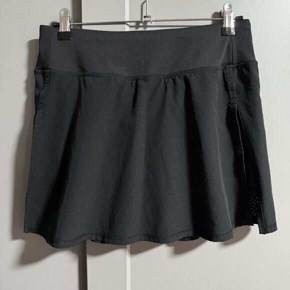 Kyodan Mini Tennis Golf Performance Polyester Skort Black Activewear Medium - Picture 1 of 5